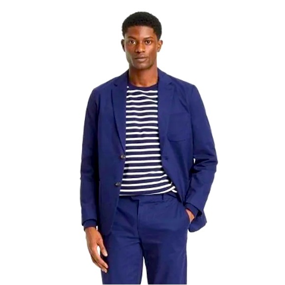 Single Breasted Blue Blazer